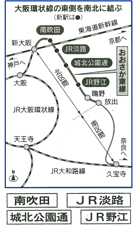 ＪＲおおさか東線